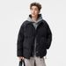 Men's Clothing Men's Wear | Faux Two Piece Plaid Lapel Down Jacket For Men, Winter Short Color Block Warm Couple Trendy Outerwear_viptrois.com