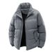 Unisex Stand Collar Winter Jacket – Thickened Polyester Padded Coat For Men & Women (Sizes M-5XL)_viptrois.com