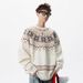 New Jacquard Christmas Knitted Sweater Men's Premium Lazy Autumn And Winter Casual Sweater_viptrois.com