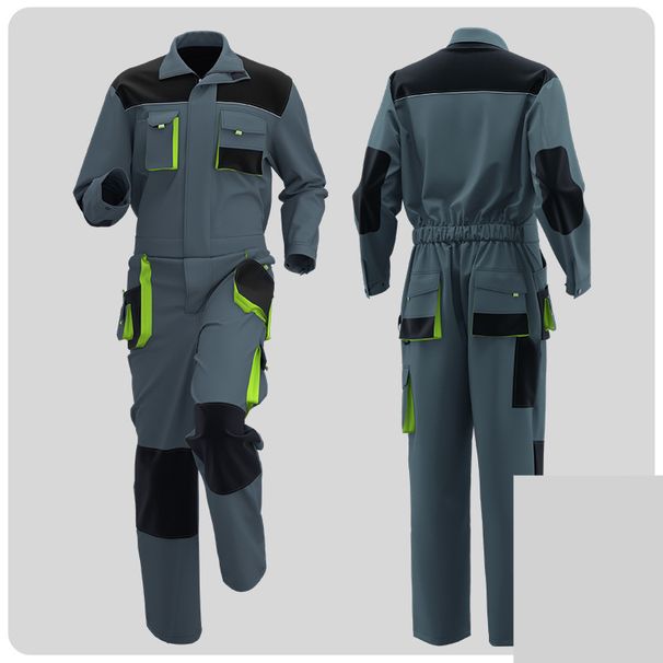 Men's Clothing Spring And Autumn Jumpsuits, Three Dimensional Large Pockets, Work Clothes, Pocket Work Clothes_viptrois.com