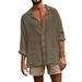 2025 European And American Double-layer Men's Loose Casual Lapel Long-sleeved Shirt, Men's Pure Color Comfortable Shirt_viptrois.com