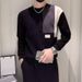 Men's Clothing Men's Casual Long Sleeve T-Shirt With Color Block Design - Comfortable Round Neck Pullover For Everyday Wear_viptrois.com
