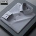 Men's Clothing Silk Long Sleeve Shirt - Wrinkle-Free Luxury Workwear, Breathable & Moisture-Wicking Business Casual Blouse, Slim Fit Office Attire_viptrois.com