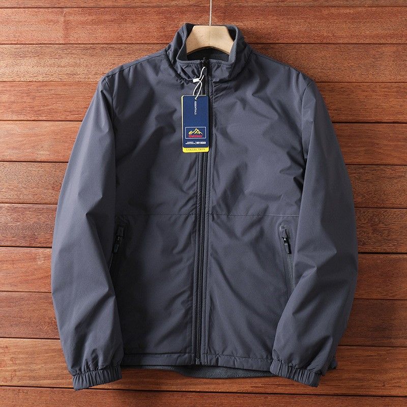 Men's Clothing Dijia same style polar fleece two sided waterproof windproof warm autumn and winter casual men's thickened jacket coat_viptrois.com