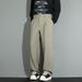 Neapolitan Men's Casual Trousers High End Clean Fit Loose Wide Leg Floor Length Spring Autumn Style_viptrois.com