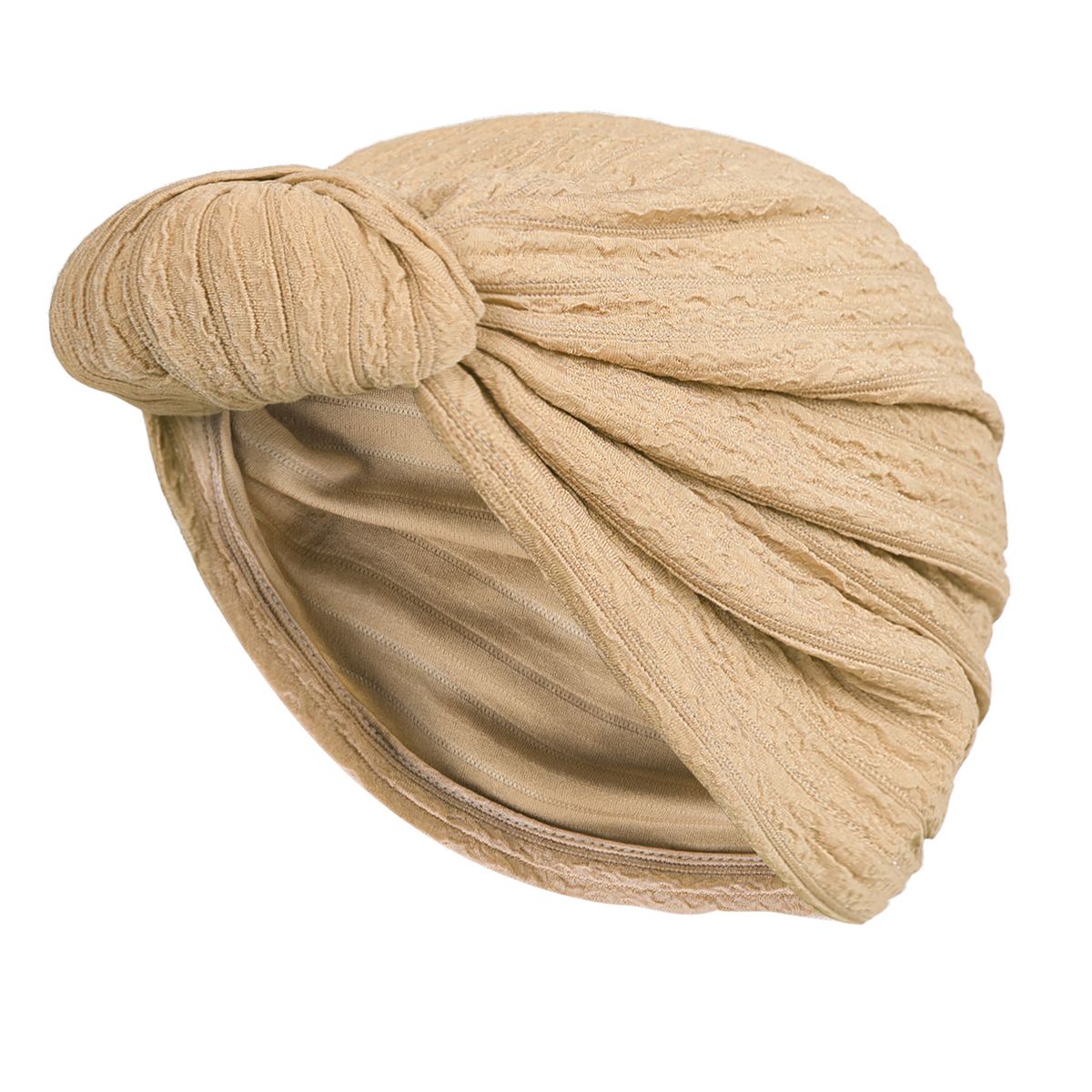 Cross Border New Baotou Hat Silver Horn Baotou Knotted Fashion Pullover Hat For Women_viptrois.com