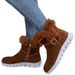Plus-size women's casual thick warm snow boots_viptrois.com