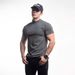Men’s Clothing New Autumn And Winter Men's Sports Leisure Running Exercise Gym Warm Thick Double Sided German Velvet Solid Color Short Sleeved T Shirt_viptrois.com