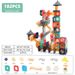 Cross Border Children's Marble Track Toy Educational Large Particle Building Blocks Ball Slide Assembly Breakthrough Adventure Pipeline_viptrois.com