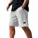 Men's Casual Comfort Shorts 2026 Cross Border European American Style Jacquard Texture Fashion Logo mid Waist Loose Fit Summer_viptrois.com