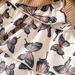 Mother & Kids Children's Pit Striped Tops Butterfly Print Dresses_viptrois.com
