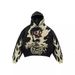 New American Retro Street Hip Hop Skull Print Hoodie Men's Fashion Casual Versatile Hooded Jacket_viptrois.com