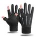 Cycling Gloves Winter Outdoor Men's Warm Gloves Sports Outdoor Riding Motorcycle Windproof Cycling Thickened Velvet Gloves Touch Screen_viptrois.com