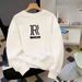 Men's Clothing Autumn And Winter Plus Velvet Thickened Round Neck Pullover Sweatshirt Men's Loose Versatile Youth Casual Fashion Tops_viptrois.com