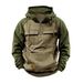 Men's Zipper Workwear Pullover Hoodie, Sports Running Outdoor Winter Jacket Hoodie, Sweatshirt Long-sleeved Hoodie_viptrois.com