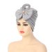 New Space Layer Bow Accessories Pleated Watermelon Hat African Hat Muslim Hat_viptrois.com