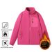 Loom Men's Fleece Autumn Winter Double-Sided Thickened Stand Collar Sweatshirt Windproof Warm Loose High-End Feel Jacket_viptrois.com
