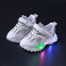 Children's Shoes Spring And Autumn Luminous Sports Shoes Boys And Girls Baby Lde Light Shoes Non Slip Leather Sequin Shoes 1 6 Years Old Light Shoes_viptrois.com