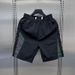 Men's Summer Casual Cargo Shorts Trendy Color Blocked Loose Fitting Ice Silk Waterproof Sports Capri Pants_viptrois.com