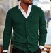 Men's Sweater Coat, Autumn And Winter New Knitted Sweater, Men's V-neck Long-sleeved Slimming Cardigan, Sweater_viptrois.com