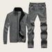 Men's Embroidered Stand Collar Sweatshirt, Slim-Fit Long Sleeve Zip-Up Hoodie For Casual & Sporty Look – M-8XL Sizes_viptrois.com