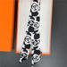 Black And White Camellia Long Commuting Belt Hair Headband Ribbon Bag Tie Small Women's Scarf_viptrois.com