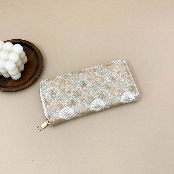 Women’s Bags Women's Long Wallet Large Capacity Clutch New Zipper Clutch Wallet Card Holder_viptrois.com