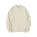 Textured Jacquard V-Neck Sweatshirt With Horn Buttons - Unisex Split-Hem Athletic Top (Beige/Light Brown/Purple/Black)_viptrois.com