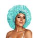 Women's Satin Sleep Cap With Leopard Print Bow - Soft & Breathable Hair Protection For All Seasons Care Wide Brim Hat Women's Headscarf Nightcap_viptrois.com