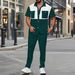 Men's Waffle Knit Button-Up Shirt & Pants Set, Casual Short Sleeve Linen-Look Outfit, Printed Lounge Two-Piece (S-5xl, Multi-Color)_viptrois.com