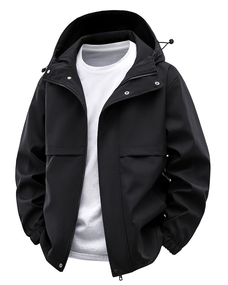 Japanese Windproof And Waterproof Jacket Casual Jacket Spring New Trendy Brand Outdoor Tooling Trench Coat Jacket Men's_viptrois.com