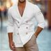 Men's Clothing Solid Color Shirt Youth Home Leisure Fashion Shirt Top Jacket_viptrois.com