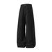 Men's Clothing Textured Pure Cotton Casual Pants Men's Autumn New Style Solid Color Versatile Straight Pants Trendy Brand Slightly Wide Long Pants_viptrois.com