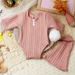 Ylsteed 2 Pieces Set Newborn Photo Shooting Clothes Knitting Baby Boy Jumpsuit with Pompom Hat Infant Photography Props_viptrois.com