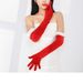 Christmas Red velvet gloves Christmas Annual party Long birthday party dinner Cosplay costume performance accessories_viptrois.com