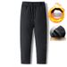 Men's Insulated Down Pants – Thickened Winter Snow Pants For Skiing, Hiking & Outdoor Adventures (L-8XL, Black, Water-Resistant & Windproof)_viptrois.com