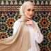 Women's Scarves Cool Breathable Bright Silk Chiffon Island Wrinkled Long Scarf Solid Color Simple Malay Indonesian Ladies Headscarf_viptrois.com