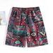Men's Casual Camouflage Ice Silk Shorts Summer Trendy Loose Straight Leg Sports Thin Five Point Pants_viptrois.com