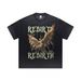 Men's Clothing Redemption Angel Youth Casual Worn Washed Short Sleeved T Shirt_viptrois.com
