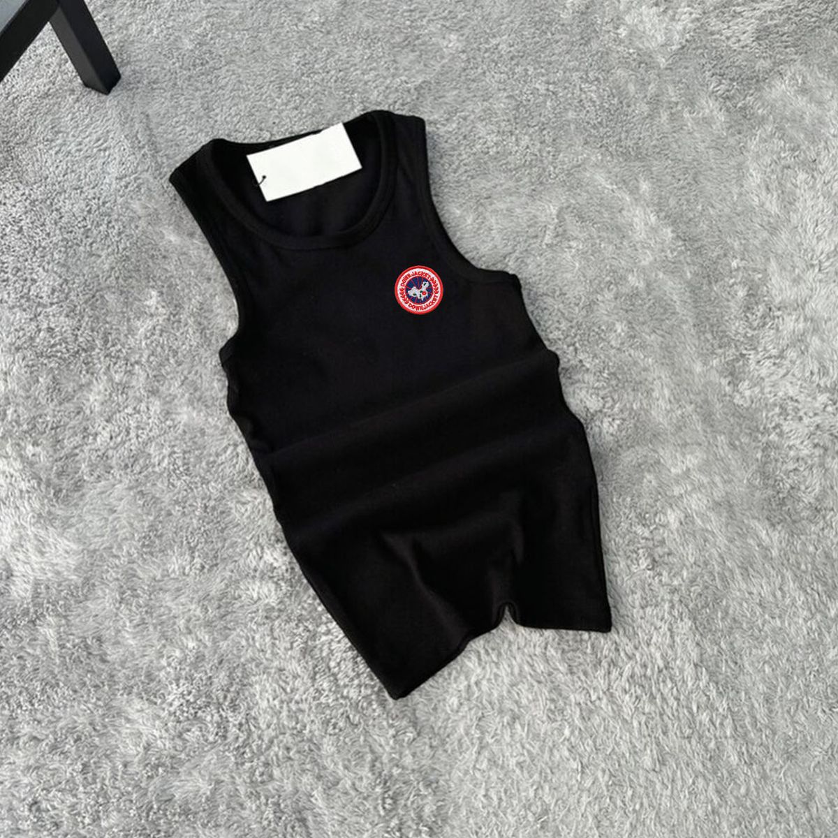 Men's Clothing New American-Style Trendy Ribbed Sports Vest & Fitness Base Layer With Emblem_viptrois.com
