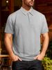 New Summer Loose Casual Polo Shirt With Jacquard Fabric For Men_viptrois.com