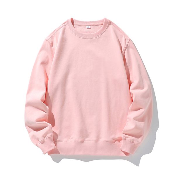 Men's Clothing pure cotton round neck sweatshirt shoulder thin bottoming shirt men and women solid color light plate warm long sleeve jacket_viptrois.com