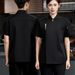 Men's Clothing Dirt Resistant Breathable Mesh Chef Work Clothes Short Sleeved Western Restaurant Hotel Back Kitchen Chef Chef Chef Clothes_viptrois.com