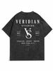 Men's Clothing Heavy Washed Cotton Short Sleeved T Shirt Casual Trend Unisex Summer Ins Black Round Neck Top Trendy Versatile Half Sleeve_viptrois.com