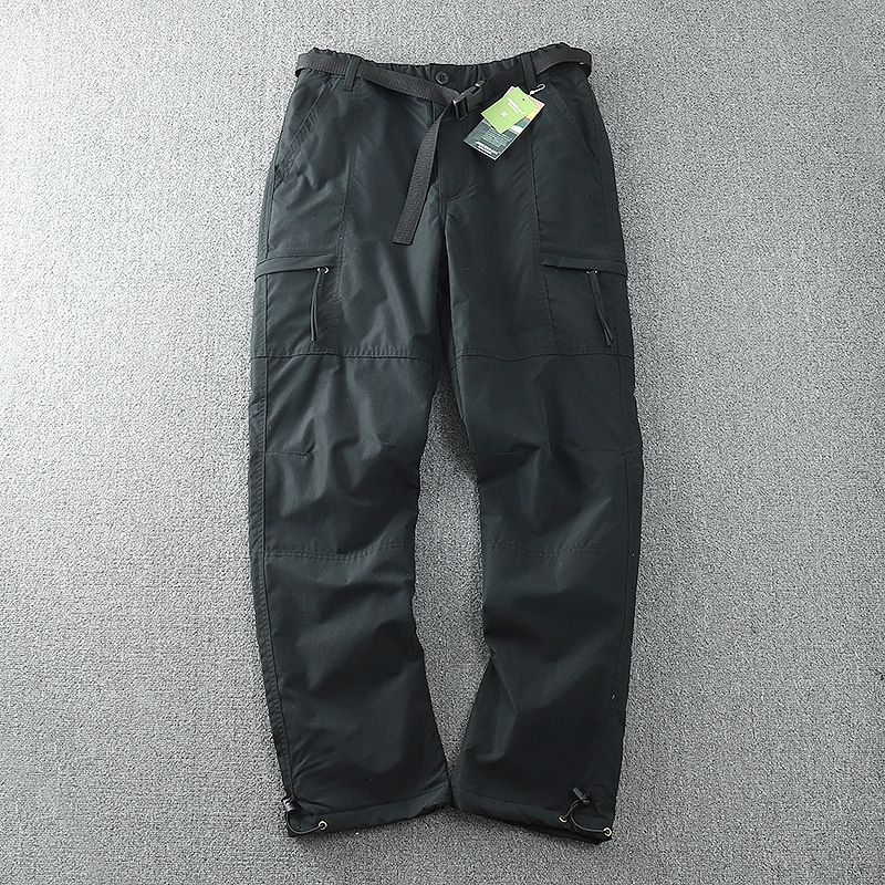 Men's Winter Tactical Softshell Pants - Windproof Waterproof Fleece-Lined Cargo Work Trousers With Multiple Pockets_viptrois.com