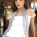 Korean Versatile Plaid Long Silk Scarf For Women's Summer 2025 New Fashion Style With High-end Feeling, Strap And Ribbon_viptrois.com