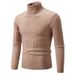 Men's Clothing Wholesale Men's Sweater High Collar Solid Color Twisted Bottoming Shirt Men High End New Men_viptrois.com