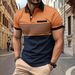 Summer Men's Casual Short-sleeved Polo Shirt Solid Color Lapel Trend Fashion Business Breathable Comfortable Short-sleeved T-shirt_viptrois.com