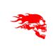 Car stickers Halloween Skull Fire Skull rear bumper decorate motorcycle body stickers_viptrois.com
