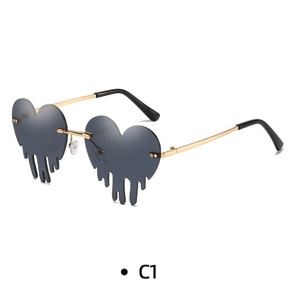 028 New Trendy Personality Colorful Ocean Lens Tear Sunglasses For Men And Women_viptrois.com